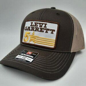 Levi Garrett Chew Snuff 80s Embroiderd Patch Richardson 112 Trucker Cap Hat Mesh